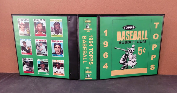 1964 Topps Baseball Cards Custom Made Album Binder 3 Sizes - 3508