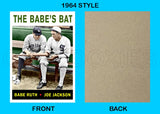 Babe Ruth Joe Jackson 1964 Topps Custom Card - 4363