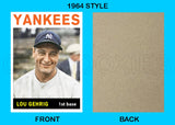 Lou Gehrig 1964 Topps Custom Card - 4371