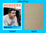 Babe Ruth 1964 Topps Custom Card - 4383