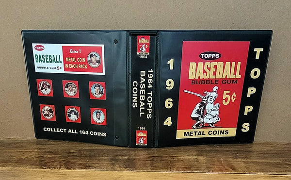 1964 Topps Baseball Coins Custom Made Album Binder Inserts 3 Sizes - 3511