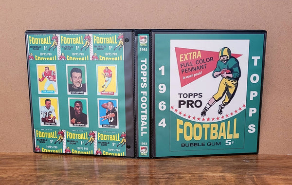 1964 Topps Football Cards Custom Made Album Binder Inserts 3 Sizes - 3 OUR3DOXIES 1964 Topps Football Cards Custom Made Album Binder Inserts 3 Sizes - 3 OUR3DOXIES