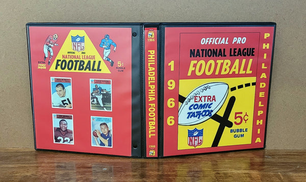 1966 Philadelphia Football Cards Custom Made Album Binder 3 Sizes - 35 OUR3DOXIES 1966 Philadelphia Football Cards Custom Made Album Binder 3 Sizes - 35 OUR3DOXIES