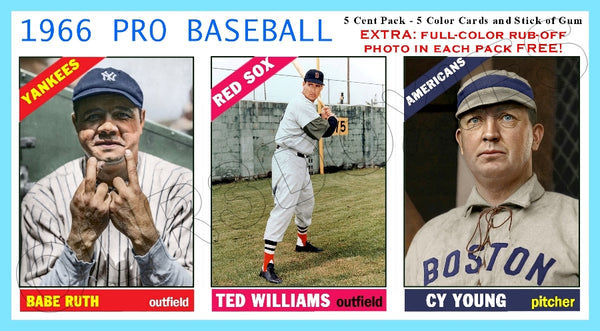 Ruth Young Williams 1966 Topps Salesman Sample Panel Custom Card - 4715
