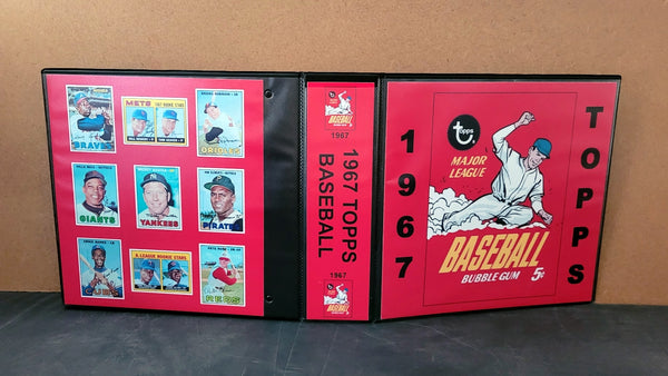 1967 Topps Baseball Cards Custom Made Album Binder Inserts 3 Sizes - 3533