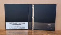 1967 Topps Football Cards Custom Made Album Binder Inserts 3 Sizes - 3535