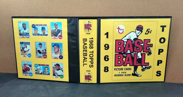 1968 Topps Baseball Cards Custom Made Album Binder Inserts 3 Sizes - 3537