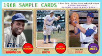 Ruth Robinson Ryan 1968 Topps Salesman Sample Panel Custom Card - 4716