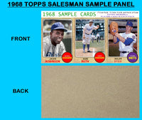 Ruth Robinson Ryan 1968 Topps Salesman Sample Panel Custom Card - 4716
