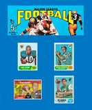 1968 Topps Football Cards Custom Made Album Binder 3 Sizes - 3538