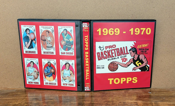 1969 Topps Basketball Cards Custom Made Album Binder 3 Sizes - 3544 OUR3DOXIES 1969 Topps Basketball Cards Custom Made Album Binder 3 Sizes - 3544 OUR3DOXIES