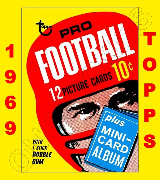 1969 Topps Football Cards Custom Made Album Binder Inserts 3 Sizes - 3 OUR3DOXIES 1969 Topps Football Cards Custom Made Album Binder Inserts 3 Sizes - 3 OUR3DOXIES