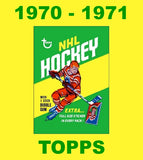 1970 Topps Hockey Cards Custom Made Album Binder Inserts 3 Sizes - 3553