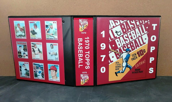 1970 Topps Baseball Cards Custom Made Album Binder 3 Sizes - 3546
