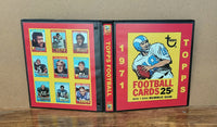 1971 Topps Football Cards Custom Made Album Binder 3 Sizes - 3558