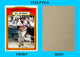 Hank Aaron In Action 1972 Topps Custom Card - 4729