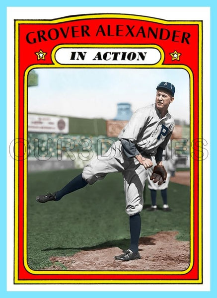 Grover Cleveland Alexander In Action 1972 Topps Custom Card - 4730