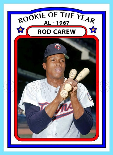 Rod Carew ROY 1972 Topps Custom Card - 4734