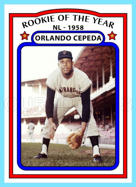 Orlando Cepeda ROY 1972 Topps Custom Card - 4736