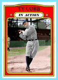 Ty Cobb In Action 1972 Topps Custom Card - 4737