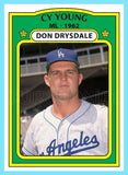 Don Drysdale Cy Young 1972 Topps Custom Card - 4739