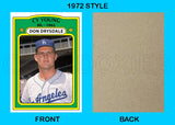 Don Drysdale Cy Young 1972 Topps Custom Card - 4739