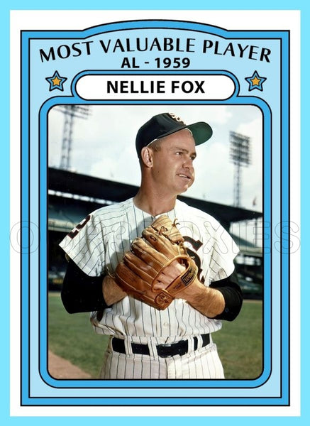Nellie Fox MVP 1972 Topps Custom Card - 4743