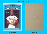 Bob Gibson MVP 1972 Topps Custom Card - 4745