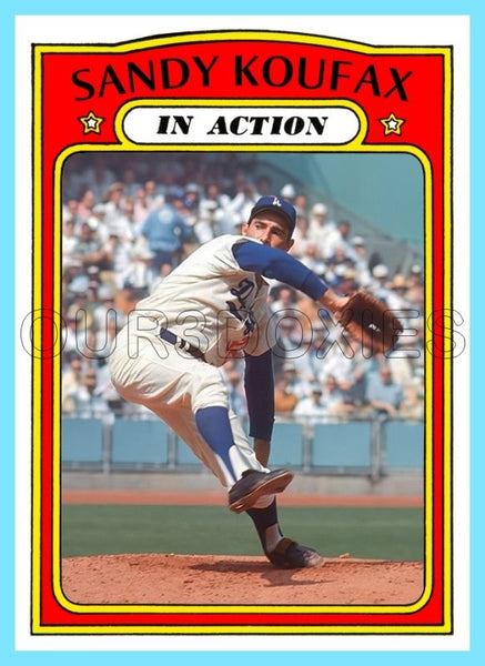 Sandy Koufax In Action 1972 Topps Custom Card - 4750