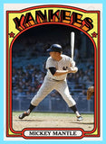 Mickey Mantle 1972 Topps Custom Card - 4752