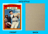 Mickey Mantle In Action 1972 Topps Custom Card - 4753
