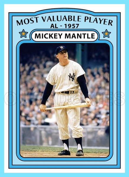Mickey Mantle MVP 1972 Topps Custom Card - 4754