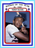 Tony Oliva ROY 1972 Topps Custom Card - 4760