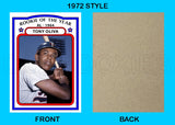 Tony Oliva ROY 1972 Topps Custom Card - 4760