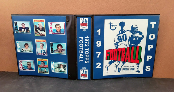 1972 Topps Football Cards Custom Made Album Binder 3 Sizes - 3564 OUR3DOXIES 1972 Topps Football Cards Custom Made Album Binder 3 Sizes - 3564 OUR3DOXIES