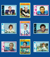 1972 Topps Football Cards Custom Made Album Binder 3 Sizes - 3564