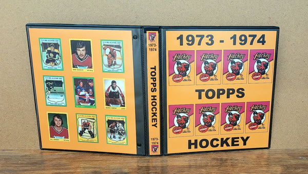 1973 Topps Hockey Cards Custom Made Album Binder Inserts 3 Sizes - 3571