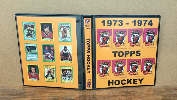 1973 Topps Hockey Cards Custom Made Album Binder 3 Sizes - 3570 OUR3DOXIES 1973 Topps Hockey Cards Custom Made Album Binder 3 Sizes - 3570 OUR3DOXIES