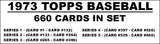 1973 Topps Baseball Cards Custom Made Album Binder Inserts 3 Sizes - 3569