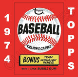 1974 Topps Baseball Cards Custom Made Album Binder Inserts 3 Sizes - 3573