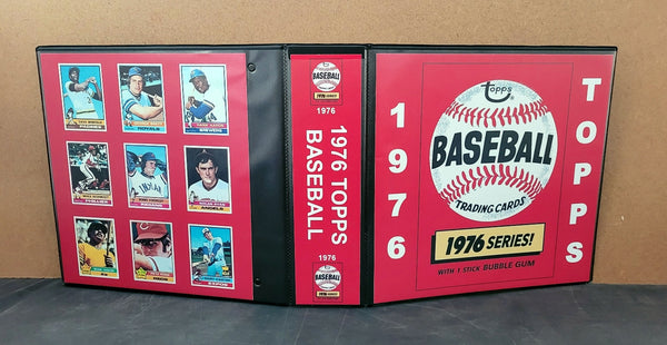 1976 Topps Baseball Cards Custom Made Album Binder 3 Sizes - 3576 OUR3DOXIES 1976 Topps Baseball Cards Custom Made Album Binder 3 Sizes - 3576 OUR3DOXIES