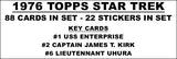 1976 Topps Star Trek Cards Custom Made Album Binder 3 Sizes - 3578