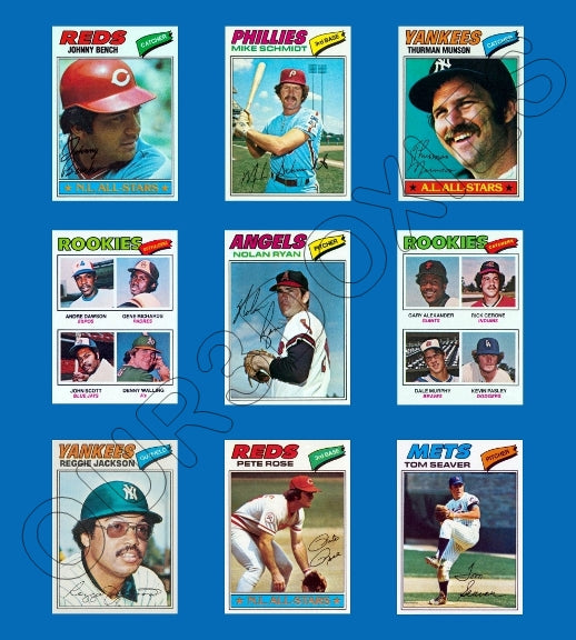 1977 Topps Baseball Cards Custom Made Album Binder 3 Sizes - 3580 OUR3DOXIES 1977 Topps Baseball Cards Custom Made Album Binder 3 Sizes - 3580 OUR3DOXIES