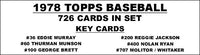 1978 Topps Baseball Cards Custom Made Album Binder 3 Sizes - 3584
