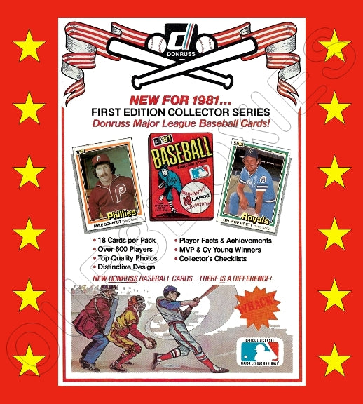 1981 Donruss Baseball Cards Custom Made Album Binder 3 Sizes - 3590 OUR3DOXIES 1981 Donruss Baseball Cards Custom Made Album Binder 3 Sizes - 3590 OUR3DOXIES