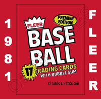 1981 Fleer Baseball Cards Custom Made Album Binder 3 Sizes - 3592