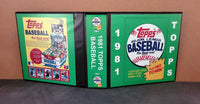 1981 Topps Baseball Cards Custom Made Album Binder Inserts 3 Sizes - 3595