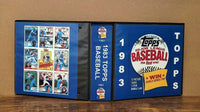 1983 Topps Baseball Cards Custom Made Album Binder Inserts 3 Sizes - 3599