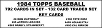1984 Topps Baseball Cards Custom Made Album Binder 3 Sizes - 3599