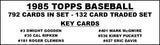1985 Topps Baseball Cards Custom Made Album Binder 3 Sizes - 3601